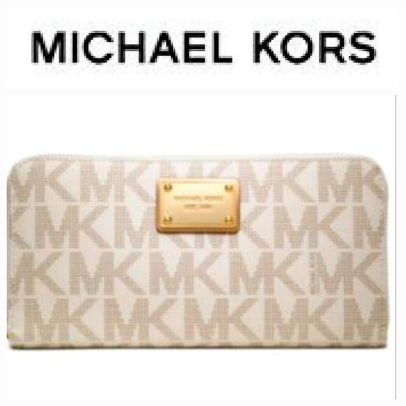 Michael Kors Signature Tone-On-Tone Logo Print - Picture 1 of 11
